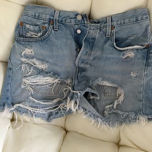 Hardly worn LEVI JEAN SHORTS! Only been worn a couple of times!!!